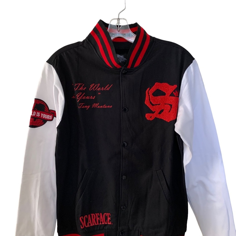 Vintage Scarface Tony Montana Al Pacino Limited Edition Varsity Jacket Men Small - Picture 4 of 14